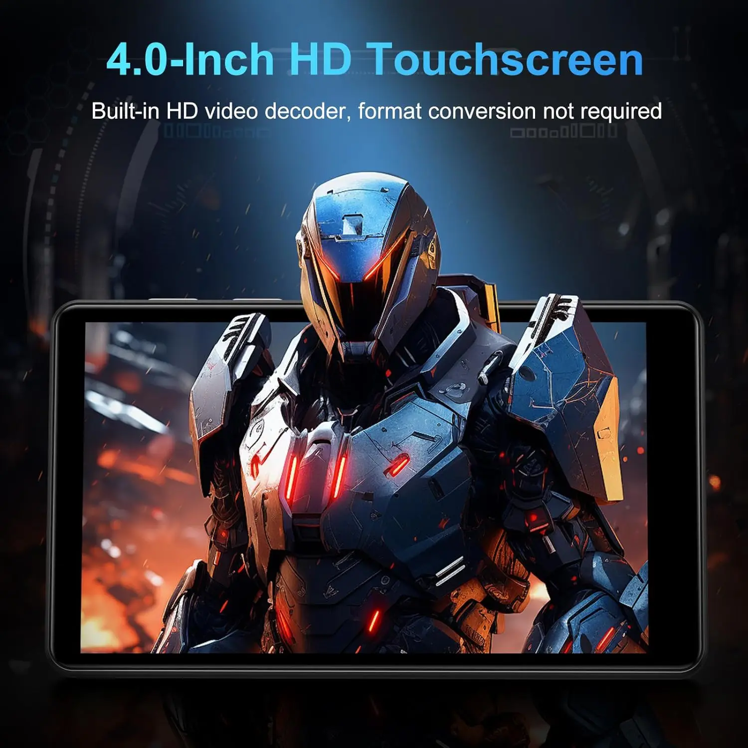 Portable Android MP3 Player with Bluetooth and WiFi