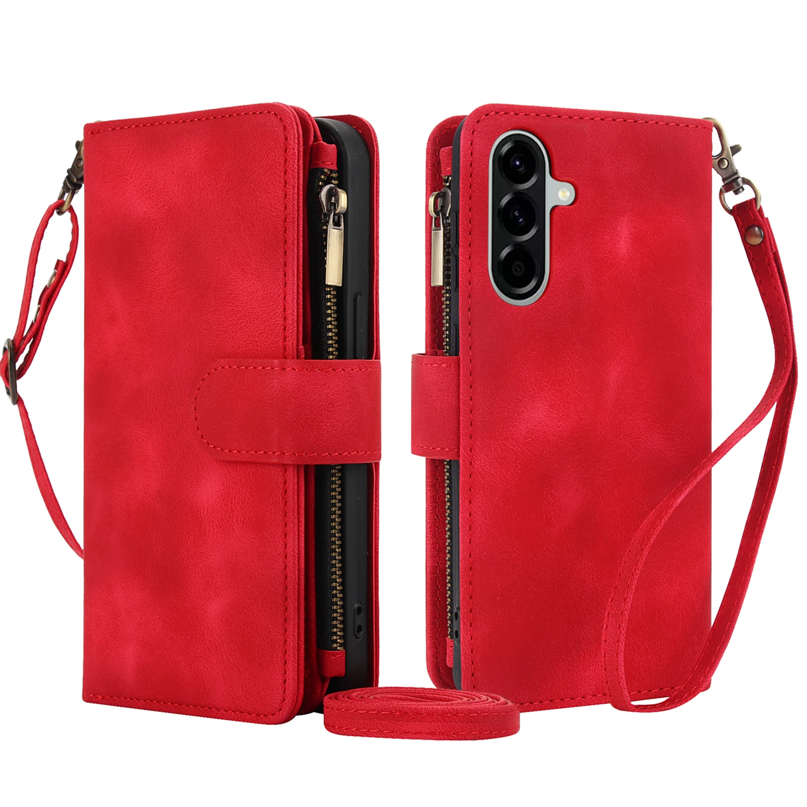 Stylish Lanyard Purse Phone Case with Card Holder and Detachable Strap