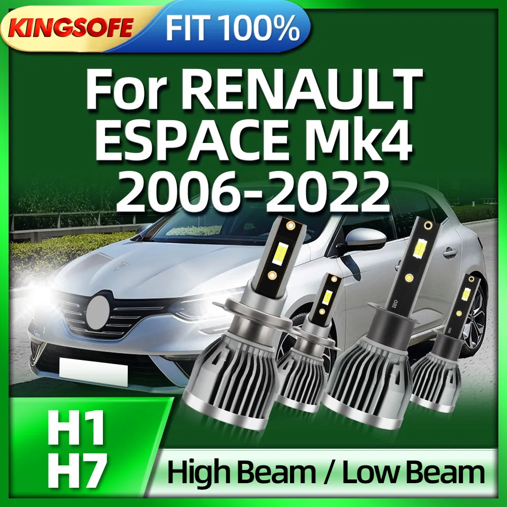 

Roadsun Car Headlight H7 Led 26000LM H1 Bulb For RENAULT ESPACE Mk4 2006 2007 2008 2009 2010 2011 2012 2013 2014 2015 2016-2022