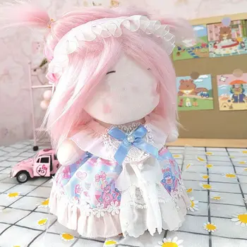 ملابس دمية على طراز لوليتا ، 20 ، فستان الأميرة ، أذن أرنب ، إكسسوارات دمى المعبود ، فستان متغير محشو ، هدية لعبة خلع الملابس 4