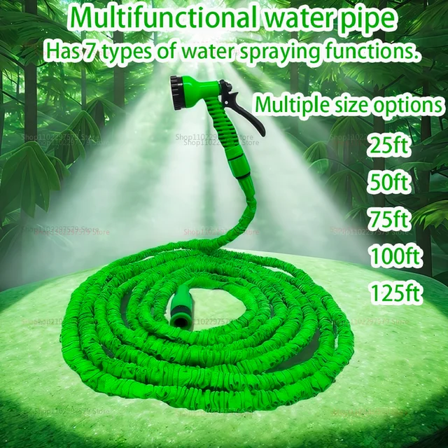 Retractable Magic Hose High Pressure Car Wash Water Gun Garden Watering Hose Household Water Spray Tool for Car Cleaning Garden 1