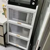 Nordic Metal Kitchen Cabinet for Kitchen Furniture Sideboard Multi-layer Landing Creative Upscale Multifunction Storage Cabinet 4