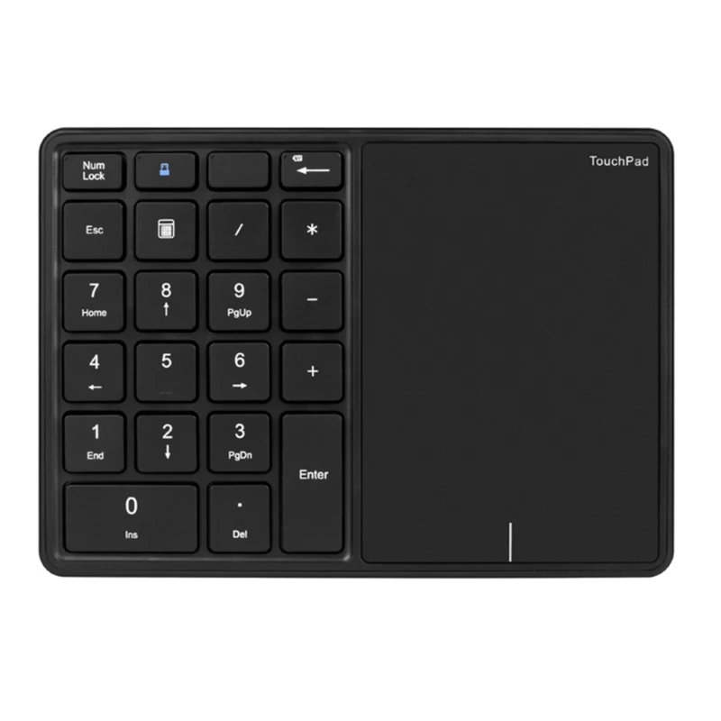 

Bluetooth-compatible Keyboard Numeric Keypad with Touchpad 7.5° Ergonomics Portable Size Numeric Keyboard Easy to Carry