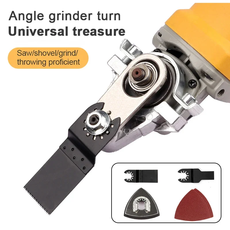 Oscillating Tool Blade, Angle Grinder Converter, Tungsten Steel  Multifunctional Oscillating Tool Adapter Kit Angle Grinder Adapter, Angle  Grinders: : Tools & Home Improvement