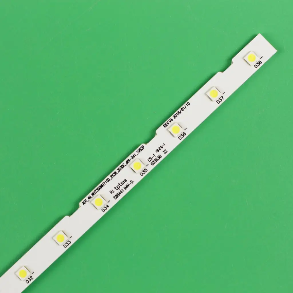 Faixa de Luz de Fundo Led para Samsung Ue49nu7171 Ue49nu7670 Ue49nu7140 Ue49nu7100 Un49nu7200 Aot_49_nu7300 Aot_49_nu7300 Novo Pcs - Imagem 5