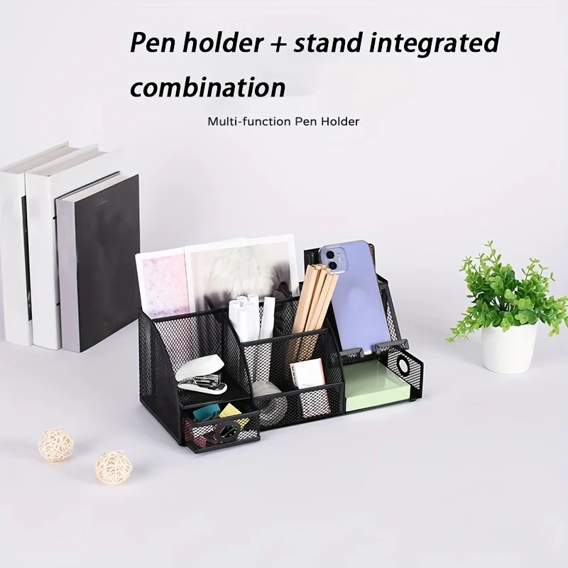 Premium Desk Organizer Set - Multi-Compartment Office Accessories for Streamlined Desk Storage
