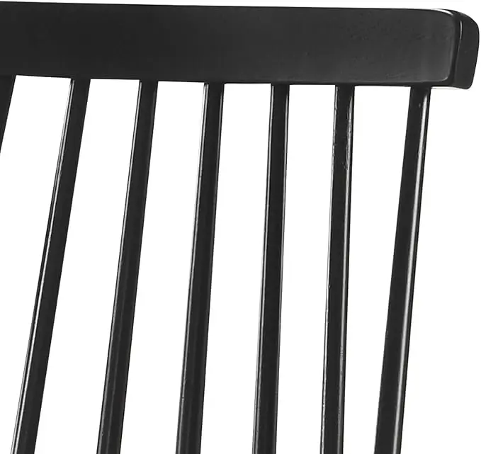 Description Picture 6 of itemDining Chairs Set of 4 Wood Dining Room Chair Black Spindle Side Kitchen Room Country Farmhouse Chairs Black