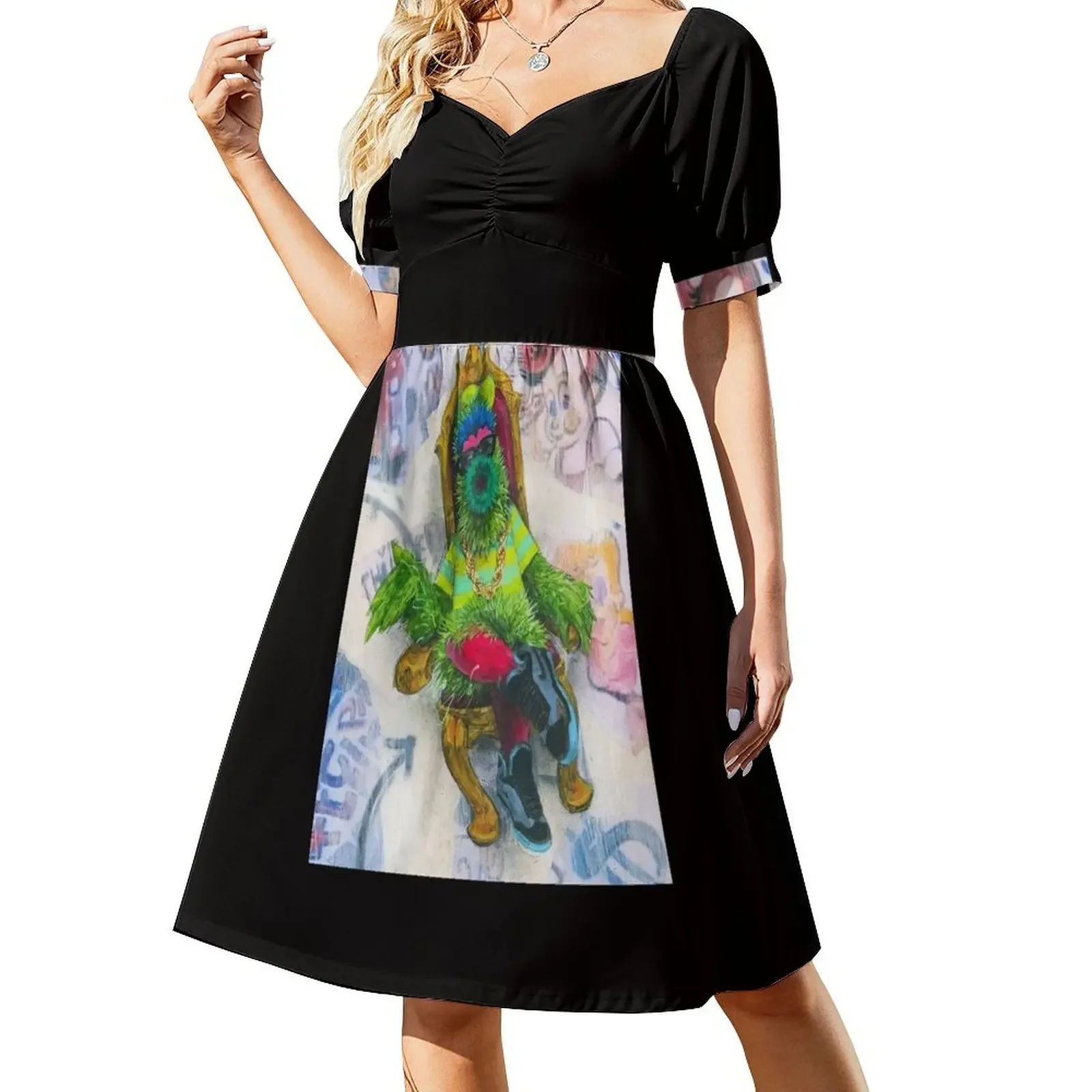 thumbnail image 1 of Vestido sin mangas Phillie Phanatic Art para mujer, falda de verano, ropa de fiesta, vestido, 1 of 7