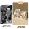 Cosmetic Display Case Desk Storage Box with Clear Drawers Large Capacity Makeup Brush Organizer For Bathroom Desktop 4