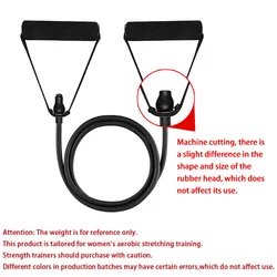 Enhanced Resistance Workout Bands with Handles for Strength Training at Home (BLACK-25-30LB)