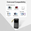 20000mAh Power Bank Portable Charger Backup LED Digital Display External Battery 4in1 Cable Mobile Power 5