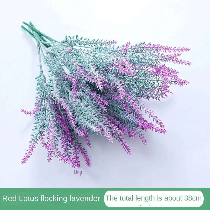 Lavish Purple Lavender Bouquet - Elegant Artificial Floral Arrangement for Home and Office Decor