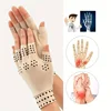 1Pair Magnetic Compression Arthritis Gloves - Wrist Brace & Anti-Slip Fingerless Hand Care Gloves For Women & Men 2