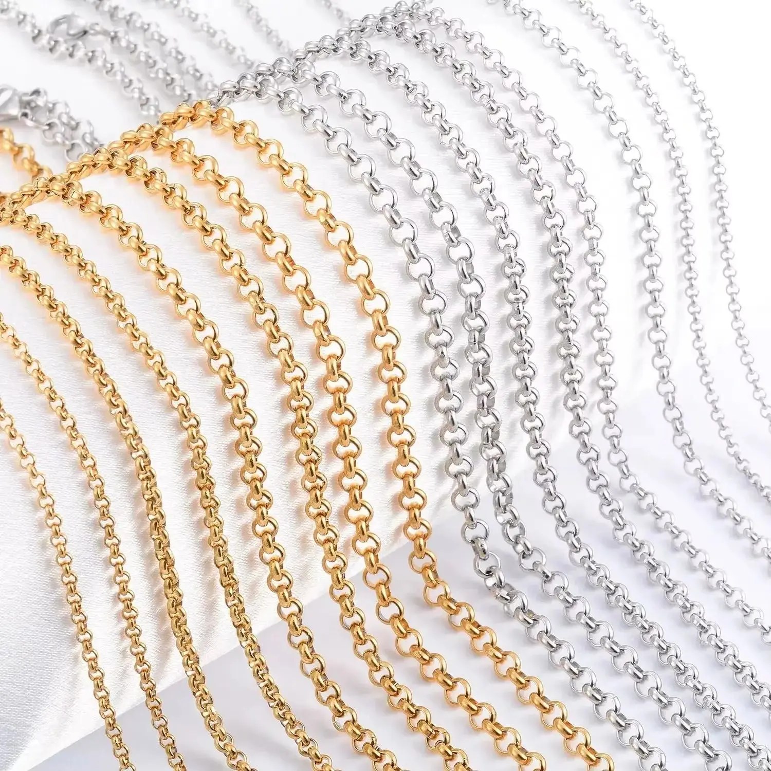 Yadreva rolo chain silver color