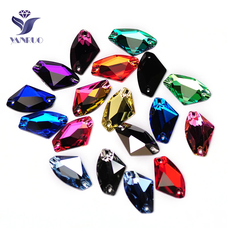 YANRUO 3256 Galactic AAAAA Sewn Stones Flatback Strass Sew On Crystals