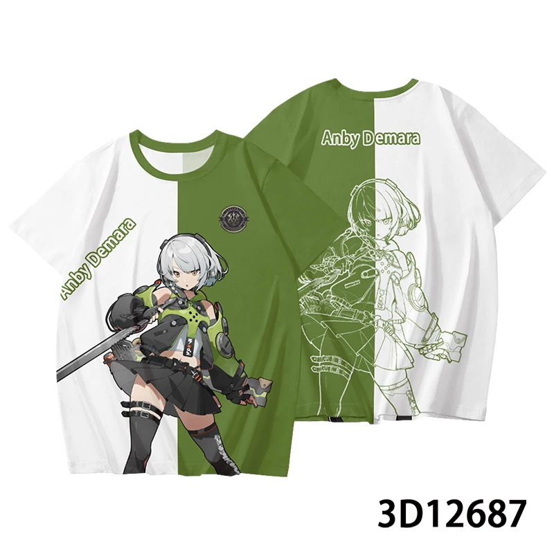 Zenless Zone Zero Series 3D Printed T Shirt For Men/Women Role-playing Clothing Oversized Harajuku Cartoon Top