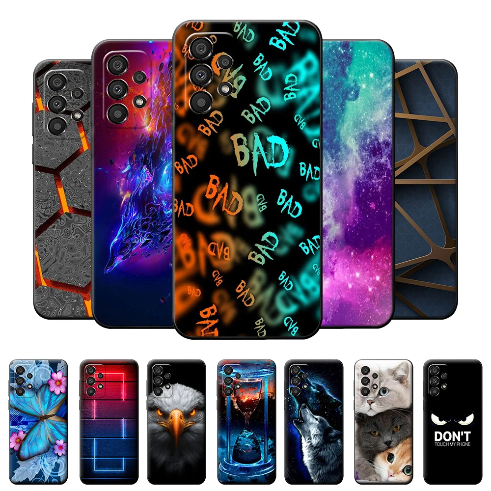 Per Samsung A53 5G Custodia A33 Soft Tpu Silicone Phone Per Galaxy A73 Cover Per Samsung Galaxy A33 A53 5G Custodia Black Bumper Coque