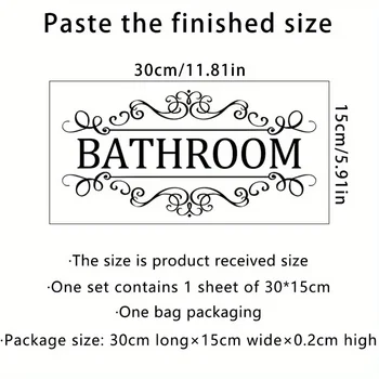 Waterproof Bathroom Wall Sticker 6