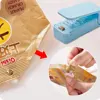 Snacks Packer Hand Press Plastic Packaging Machine 2-speed Adjustable Vacuum Seal Clamps Moisture-proof Preservation Bags Sealer 1