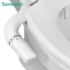 SAMODRA Bidet Attachment Ultra-Slim Toilet Seat Attachment Dual Nozzle Bidet Adjustable Water Pressure Non-Electric Ass Sprayer 1