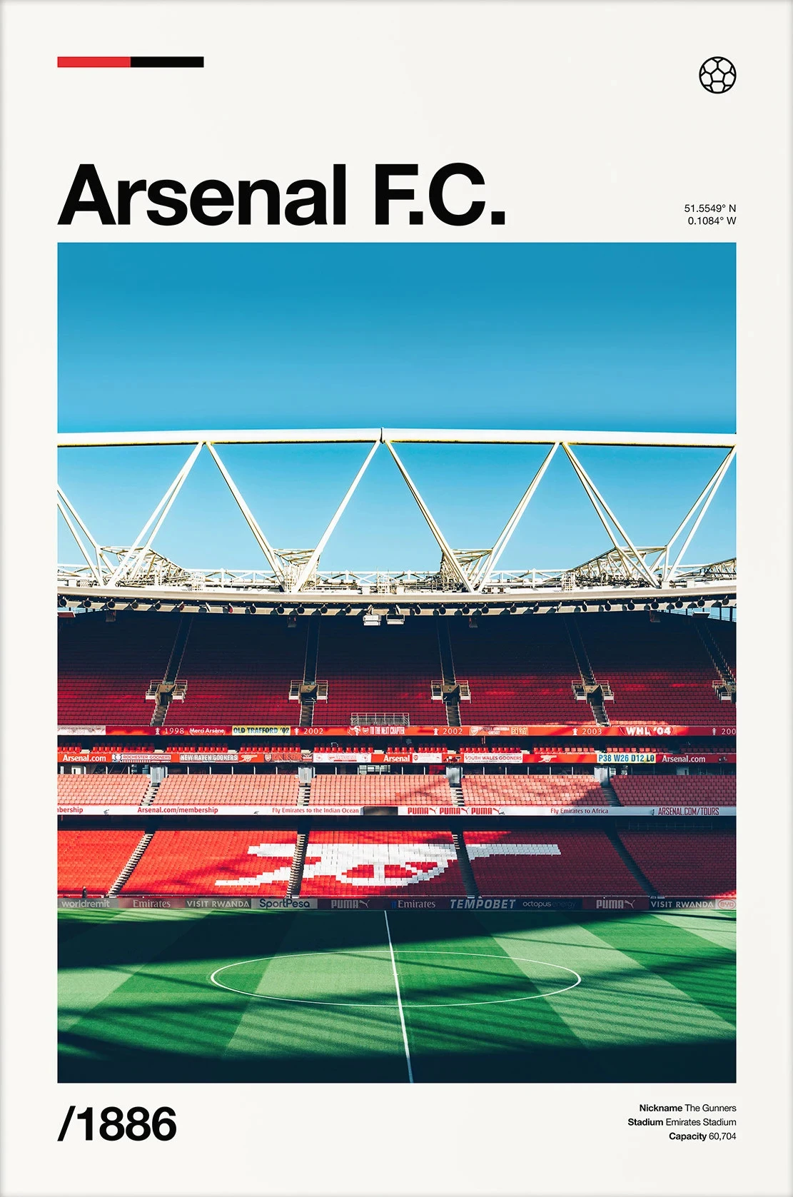 Modern Football Club Canvas Print - Home and Bedroom Wall Decor