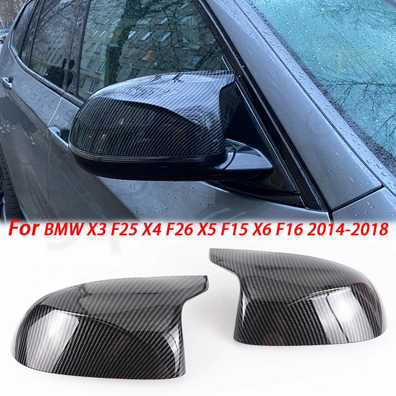

Чехол для зеркала заднего вида, глянцевый черный чехол для BMW F26 X4 F16 X6 2014-2018