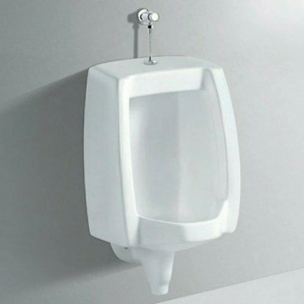 Toilet Flush Valve Urinal Pressure Flush Toilet Urinal Exposed 1/2 Inch Alloy Valve Accessories DN15/20mm Silver toilet flush valve