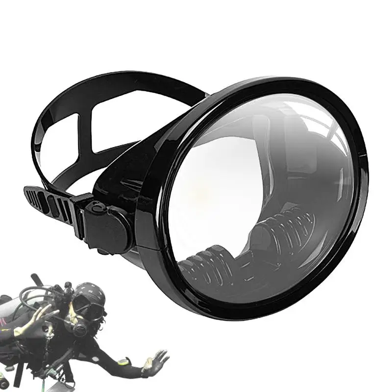 

Adults Swim Goggles Diving Clear Panoramic Goggle Masque Large Frame Masque Goggle With Adjustable Buckle For Free Diving