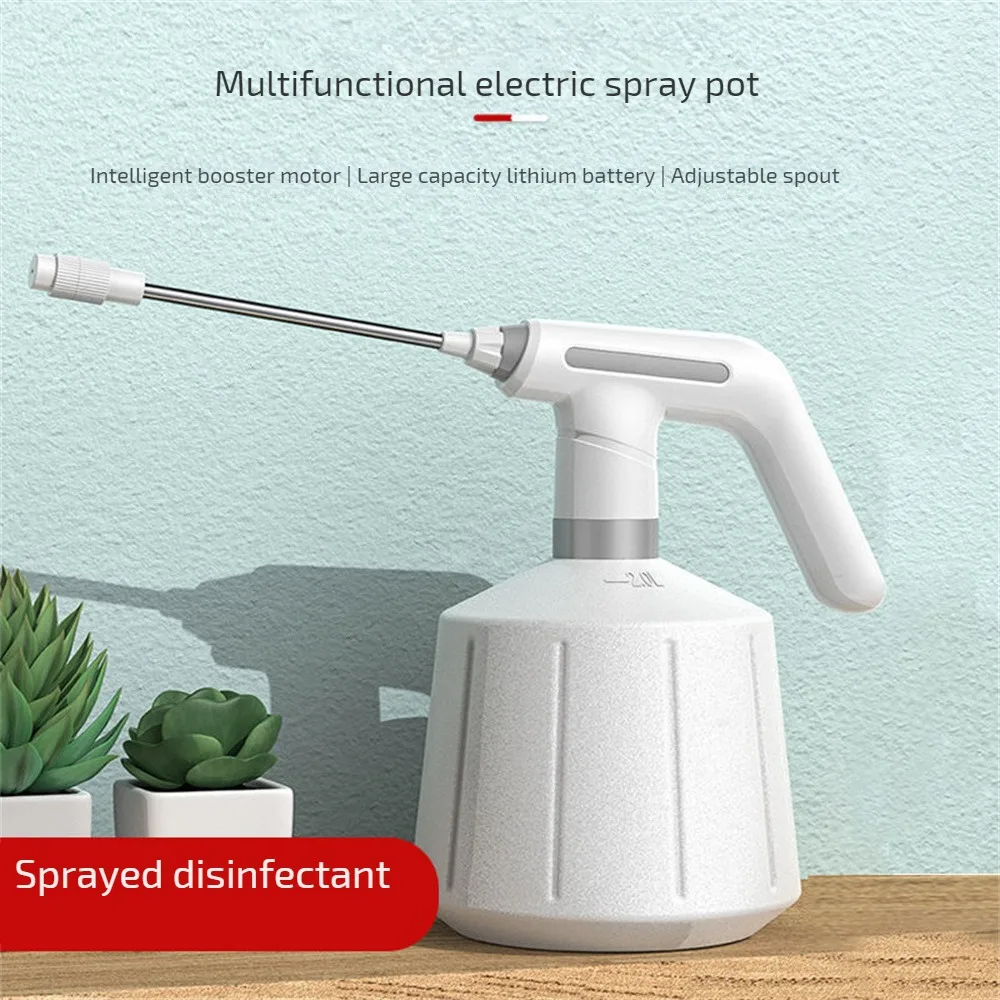 

Electric Car Wash Spray Bottle 2000mAh Agriculture Sprayer LED Indicator Plastic Handle Adjustable Nozzle for Household Cleaning