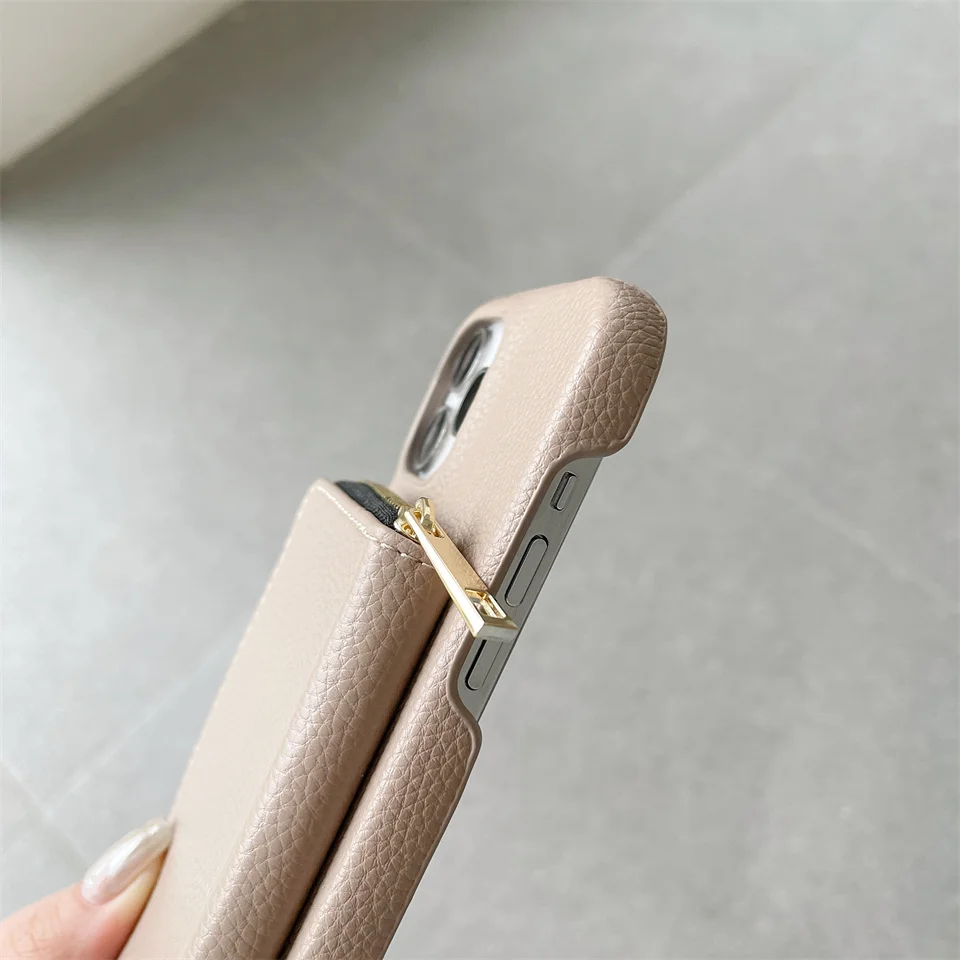 Crossbody Shoulder Strap Zipper Wallet Leather Case For iPhone 15 14 13 12 Mini 11 Pro XS Max XR 8 7 6S Plus SE 2020 Card Cover