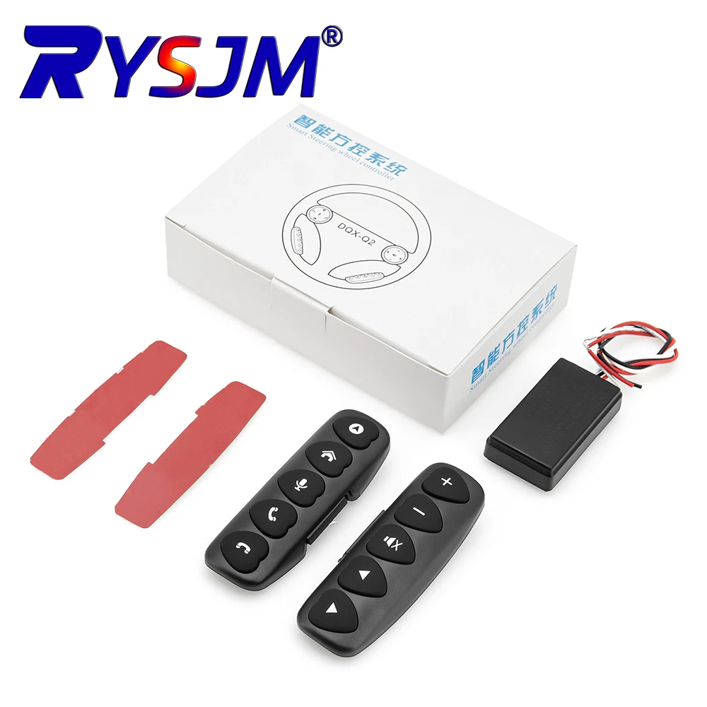 10Keys Steering Wheel Radio Controller Bluetooth-compatible Car Wireless Remote Control Multimedia Control Smart Buttons