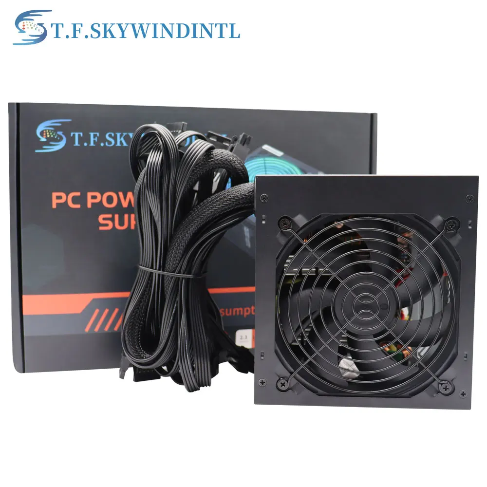 12V 800W Power Supply PC Gaming PC Power Supply PFC Silent Fan ATX 20