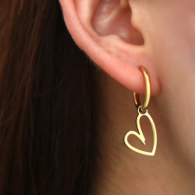 

Stainless Steel Earrings New Pendants Charms Fashion Earrings For Women Jewelry Party Best Gifts GUS22822