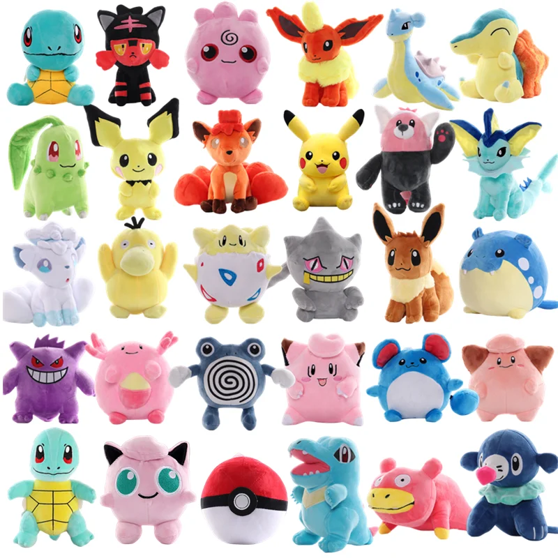 25 Styles Pokemon Plush Toys Shiny Dragonair Rayquaza Gyarados Charizard  Charmander Lycanroc Vulpix Lucario Stuffed Peluche Doll - AliExpress