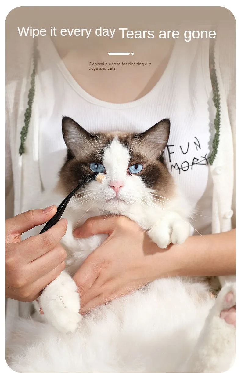 Pet Tear Stain Removal Brush Eye Cleaning Tear Stain Powder Brush Eye Poo Brush - PeticaDeals