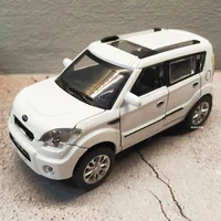 1:32 KIA SOUL Alloy Car Model Diecast Metal Toy Vehicles Car Model High Simulation Sound and Light Collection Childrens Toy Gift 1