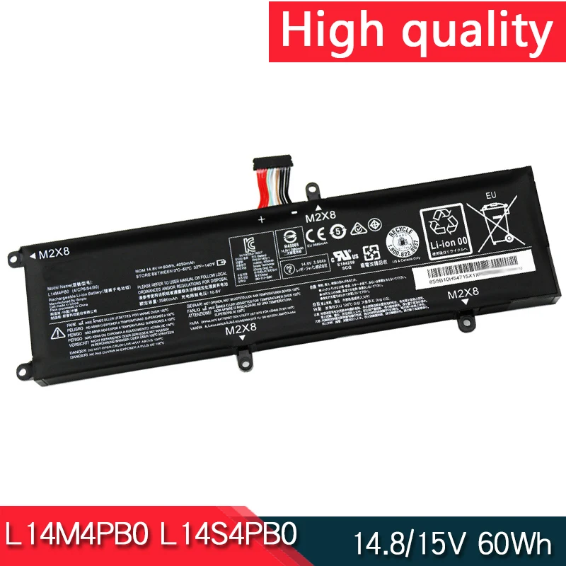 

NEW L14M4PB0 L14S4PB0 14.8V 60Wh Laptop Battery For Lenovo Rescuer 14ISK 14ISE 14IFI 15ISK 80RN 80RQ 4ICP6/54/90 4ICP6/54/90