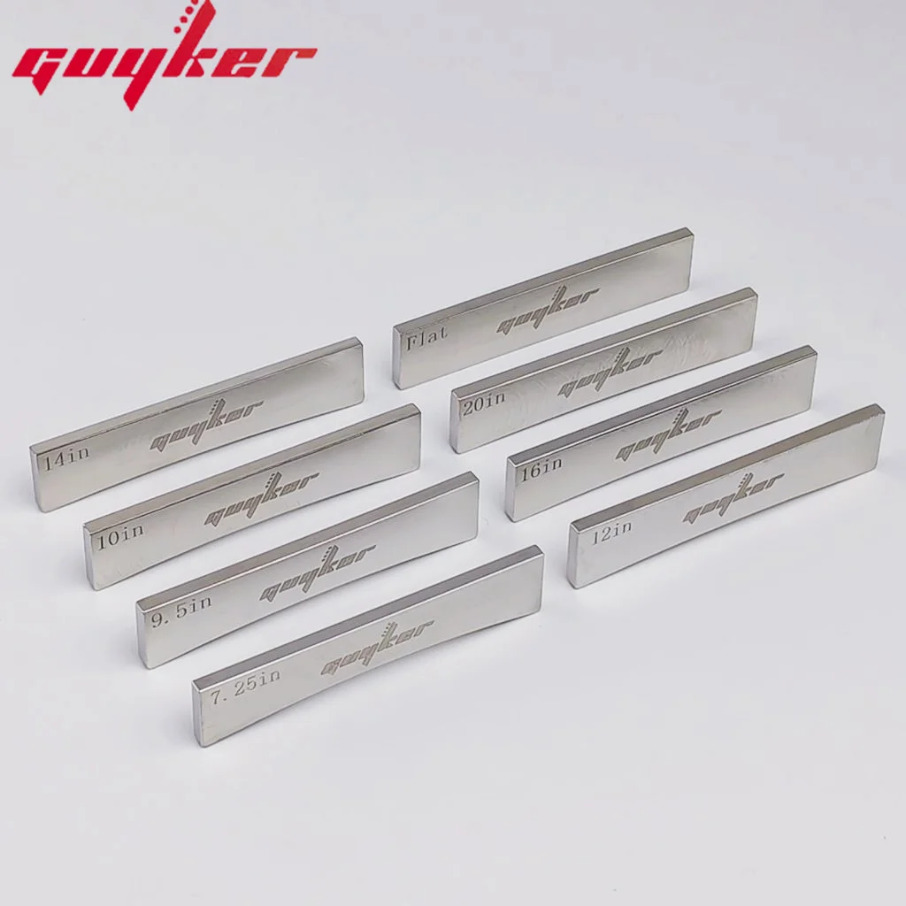 Guitar Radius Metal 304 stainless steel Machine pressure Fingerboard Fret Press Insert Guitar DIY Tools Accessorie 8 Size
