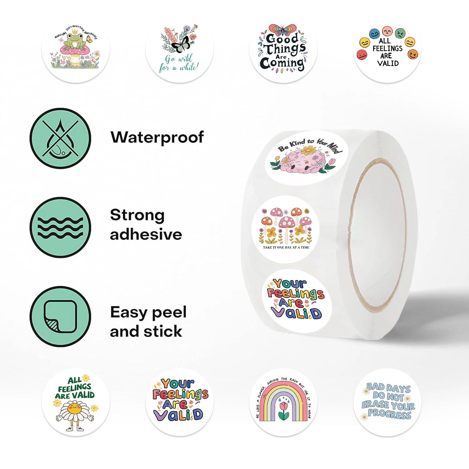 500 Piece Mental Health Awareness Sticker Set
