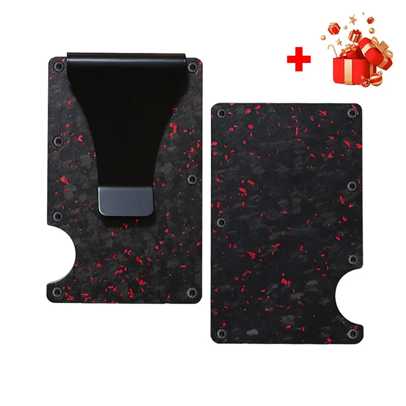 Carbon Fiber Minimalist Slim Credit Card Holder Wallet Carteira for Men Cartera Tarjetero Hombre RFID Cashback Cardholder Case Best Sellers In Luggage, Bags