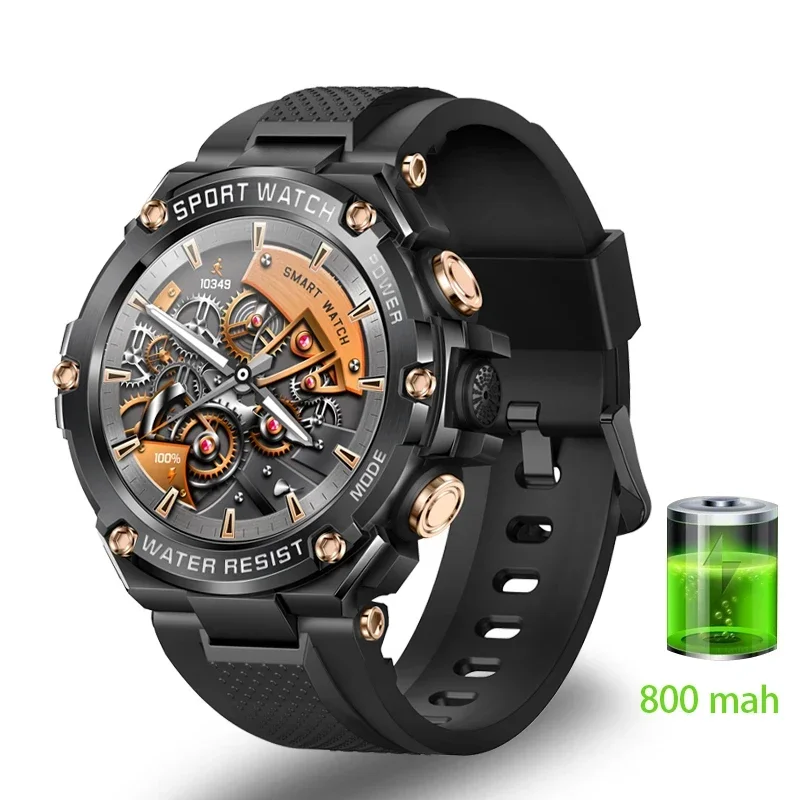 

2023 NEW Smart Watch Men 1.5inch Screen Tough Body 800mAh Bluetooth Call Health Monitoring IP68 Waterproof Sport Smartwatch