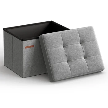Small Folding Storage Ottoman Stool 1