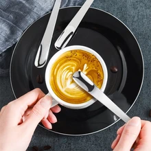 

Coffee Spoon Stainless Steel Flat Spoon For Dessert Small Coffee Scoop Mixer Stirring Bar Spoon Kitchen Tableware