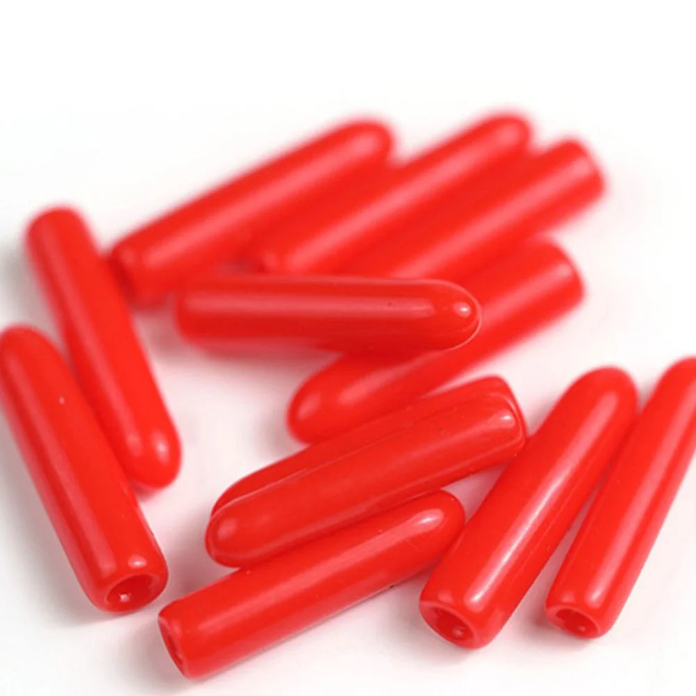 120 Pcs Tweezer Parts Tip Protector Eyelash Tweezers Cap Protective Case Guard for Lashes Red Covers 6