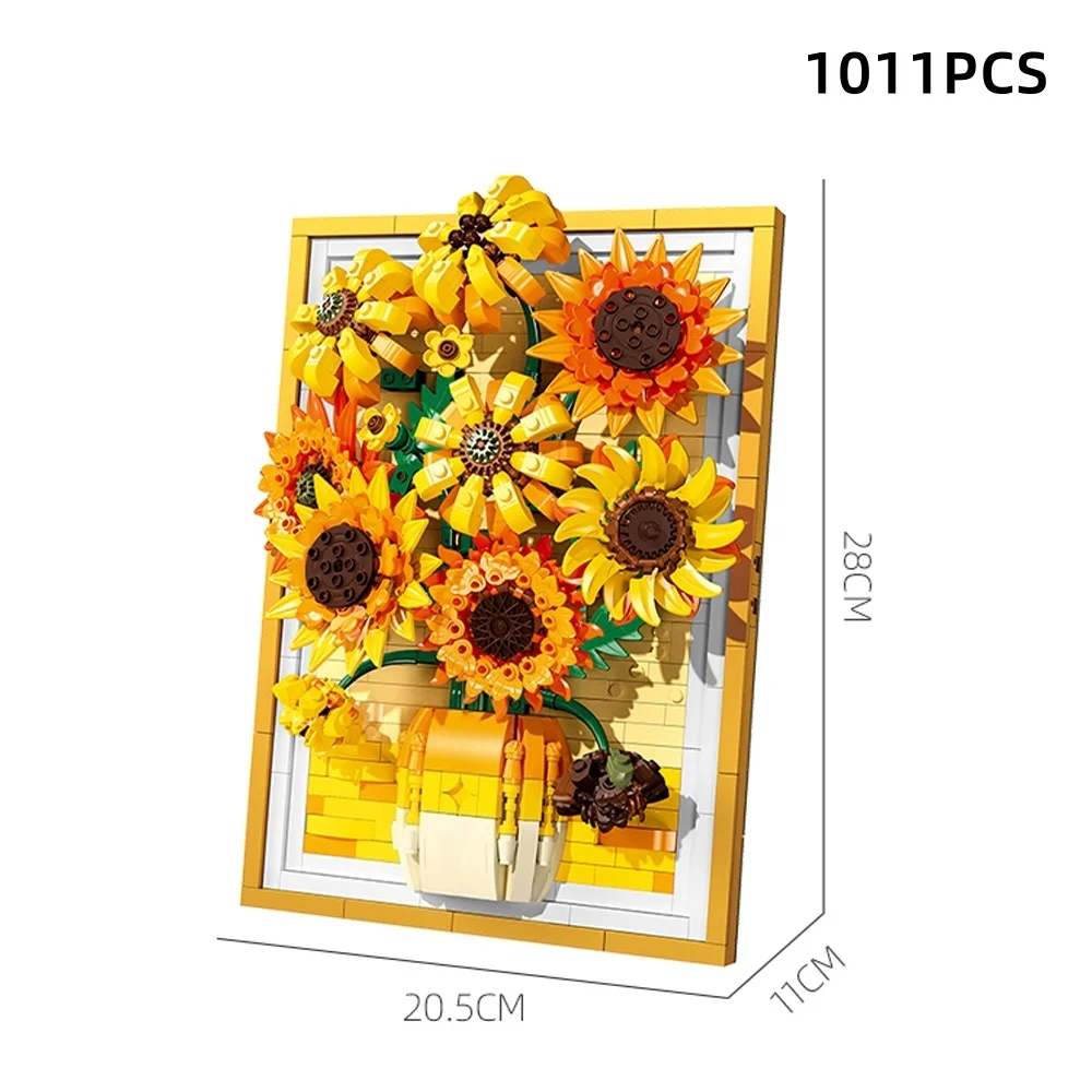 KNEW BUILT Eternal Flower Building Block Toy-Home Decor,Geschenk für Mädchen und Kinder am Lehrertag,Valentinstag,Weihnachten,Geburtstag – Detail 9