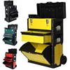 Tool Box Storage Professional Big Metal Removable Three-layers Alloy Tool Box Workshop Storage Hardware Electrician Product 1