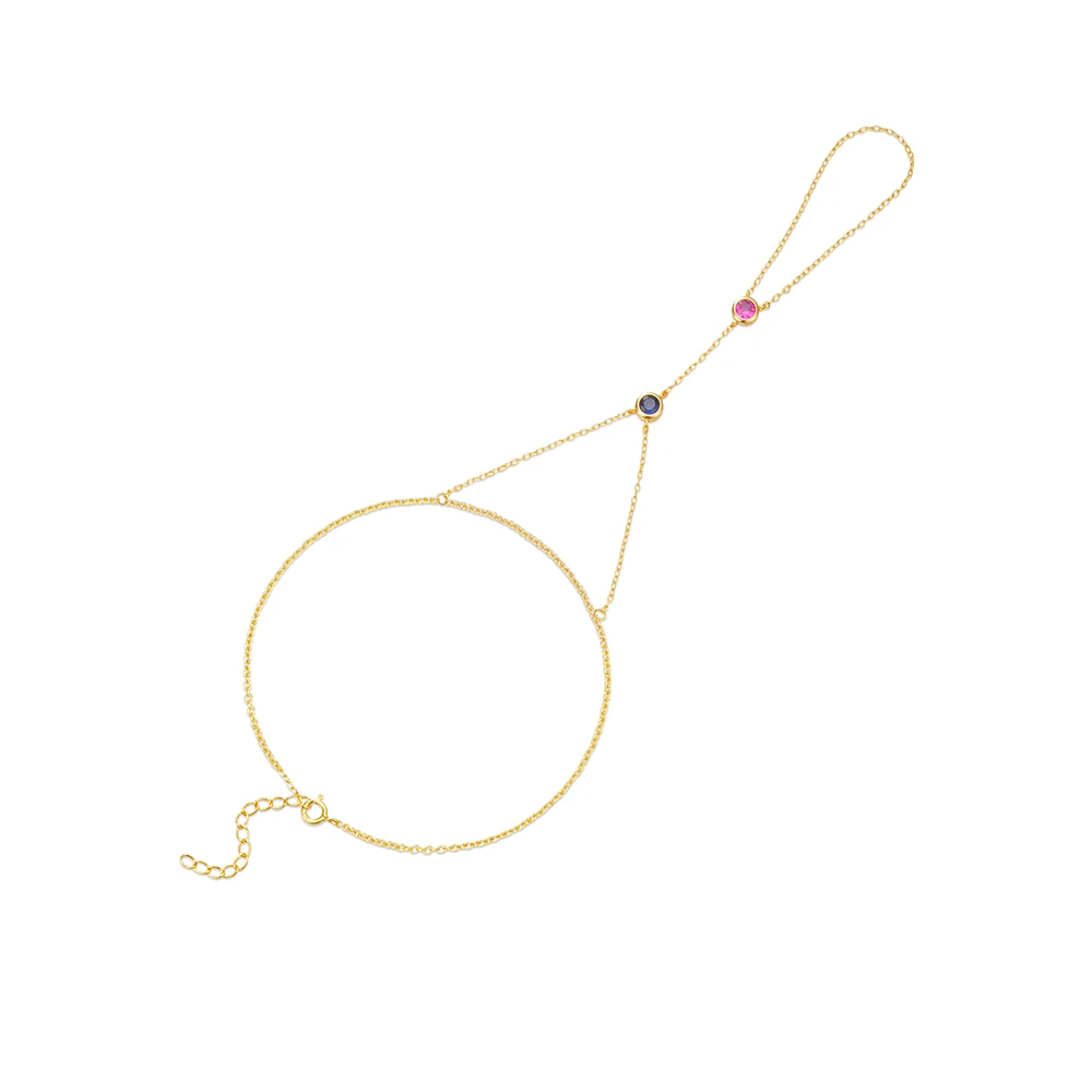 سوار فضة 925 زهرة مثمنة