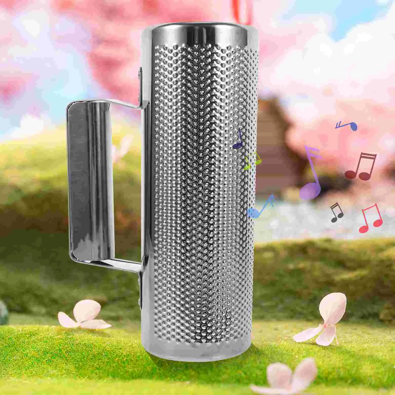 

Latin Percussion Metal Scraper Kids Educational Toy Guiro Playing Major Silver Stainless Steel Musical Training Tool