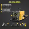 135A MIG Welder 110V Flux Core MIG Welde/Lift TIG/Stick 3 in 1 Gasless MIG Welding Machine 110v Portable Welder 6
