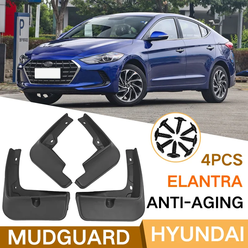 

Mud Flaps For Hyundai 16-20Elantra MudFlaps Front Rear Fender Car Accessories